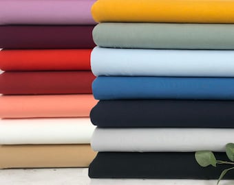 Modal Soft Jersey - Effen bordeaux, zalm, ecru, beige, lila, lichtgrijs, donkerblauw, blauw, lichtblauw, mosterdgeel, munt - Oeko-Tex-100 nr. 5100-