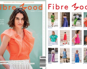 Revista de costura Fibre Mood 23 con 12 patrones Verano 2023 Alemán