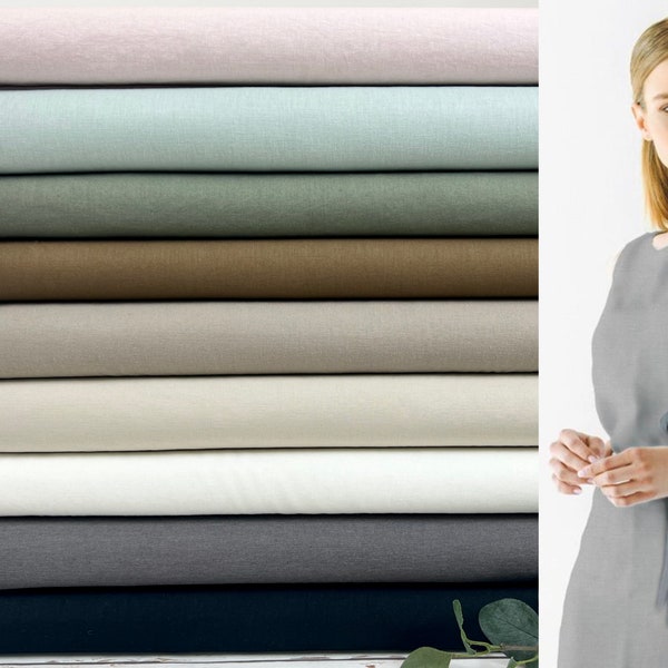 Stretch Linen Sorona Fabric Uni (many colors) Art 2000-