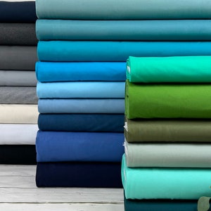 Brushed sweat fabric - plain black, grey, white, ecru, dark blue, denim blue, petrol, mint - Oeko-Tex 100 Art. No. 400-