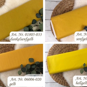 Baumwollstoff Popeline Uni gelb, orange, rot, pink, lila, rosa Öko-Tex-100 Webware Art-Nr. 06006 Bild 2