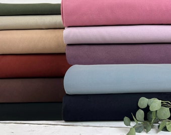 Tissu pour manteau tissu polaire uni noir, vieux rose, vert olive, beige, rouille, rose, aubergine, beige, marron, bleu clair, bleu foncé 9200-