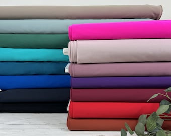 Jerseys funcionales Tejido de lycra - negro liso, azul oscuro, petróleo, menta, óxido, burdeos, rosa, rosa viejo, violeta, rosa - tejido de baño y deportivo 1810-