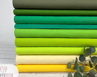 Jersey fabric Oeko-Tex-100 – plain yellow and green tones (www.Stoffebox.de) Art. 200-