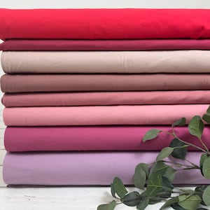 Tissu jersey - tons unis mauve et bordeaux (couleurs variées) Oeko-Tex-100 Art. n° 200-
