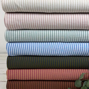 Muslin fabric - striped double face - Oeko-Tex Standard 100, Double Gauze No. 1001 - from 50 cm