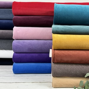 Fijne corduroy jersey katoen elastisch Öko Tex 100 (kleur selecteerbaar) - baby corduroy stof stretch artikelnr. 510-