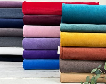 Jersey de pana fina de algodón, elástico, certificado Oeko-Tex Standard 100 (color a elegir) - Tejido de pana para bebé, elástico, n.º de artículo 510-