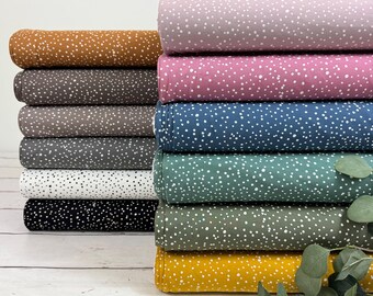 Cotton jersey fabric with mini polka dots and confetti (color selectable) Art. 201 - Oeko-Tex Standard 100