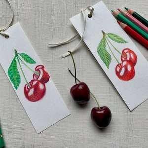 Bookmark Gift Tag Original Drawing Colored Pencil