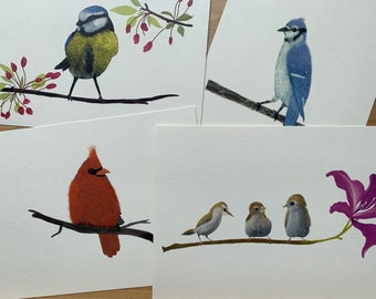 Postcard Set Birds 4x