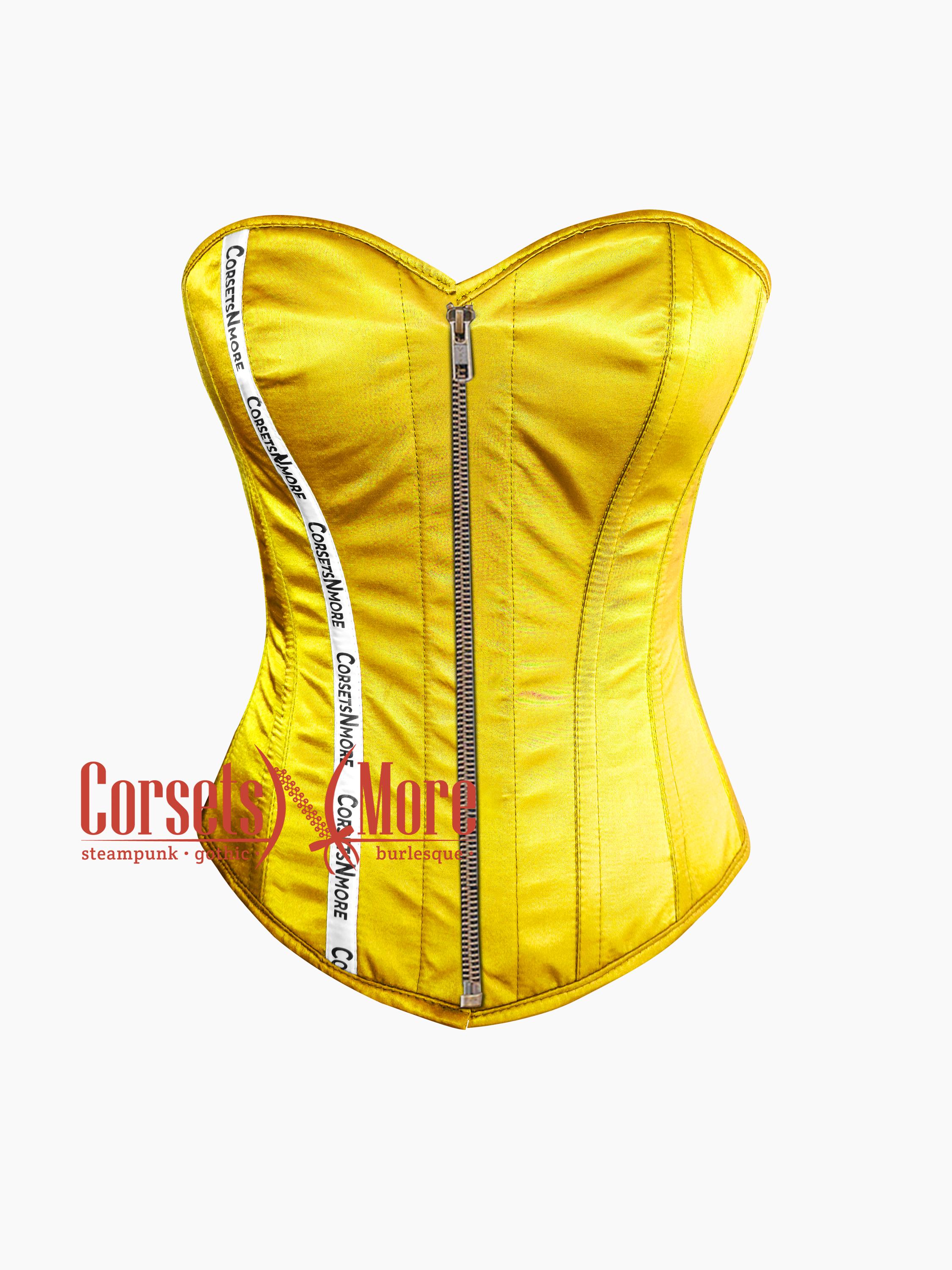 Zipper Burlesque Corset - Etsy
