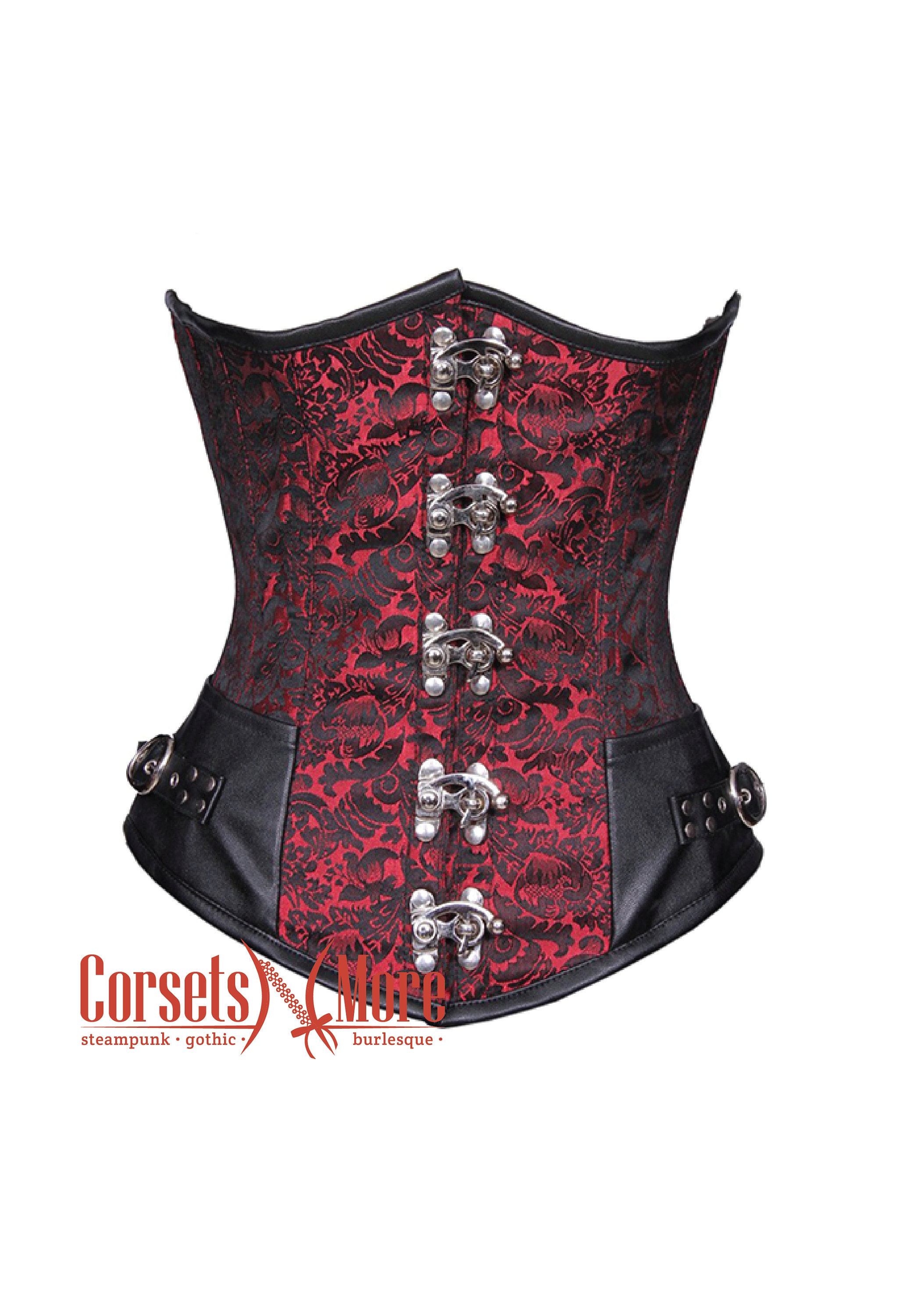 Annabelle Handmade Romantic Vintage Spring Cabbage Roses Steel Boned Victorian  Underbust Corset Custom Made Just for You 