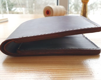 Personalized Genuine Leather Wallet Gift for Men, Made to Order Handmade Gift for Him