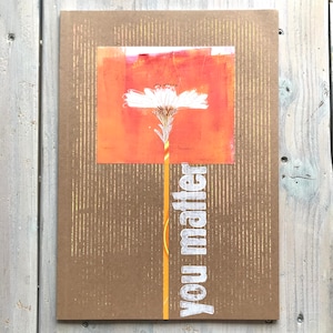 Único como tú - Cuaderno de ejercicios DinA4 con portada original collage