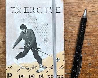Exercise - DinA6 Notizbuch mit original Covercollage