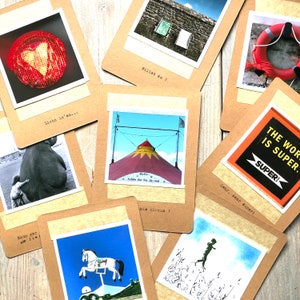 Ich schreib dir mal - 4 x 2 Postkarten im Polaroidstil