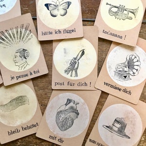 8 cartes postales pour les personnes qui nous manquent