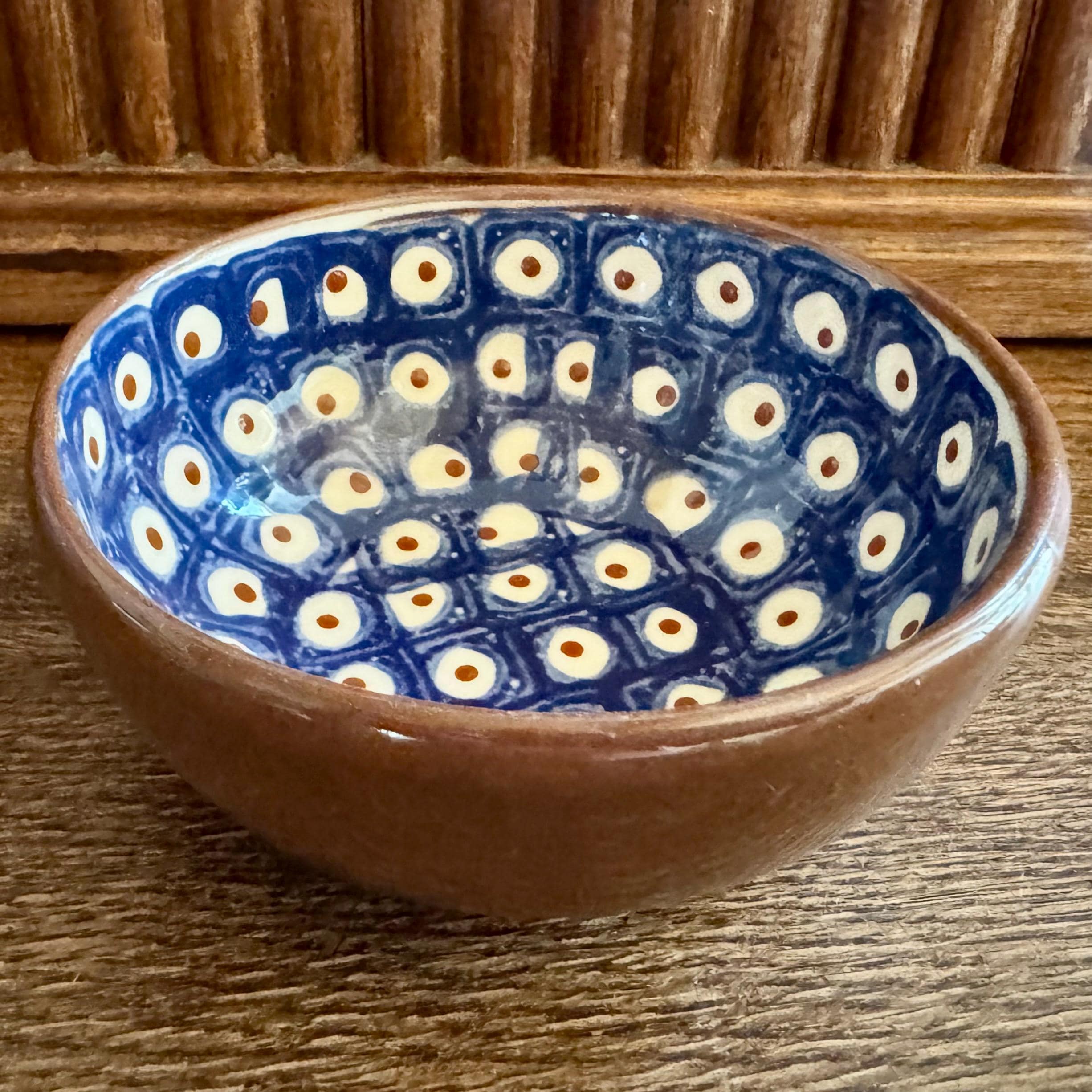 Bunzlauer keramik kamille blau