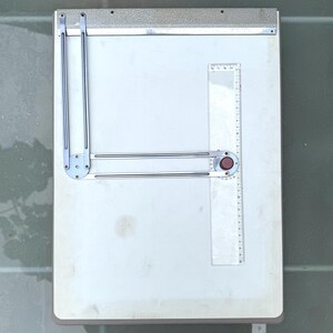 Vintage Zeichenplatte DinA3 mit Gelenkarm für technische Zeichnungen