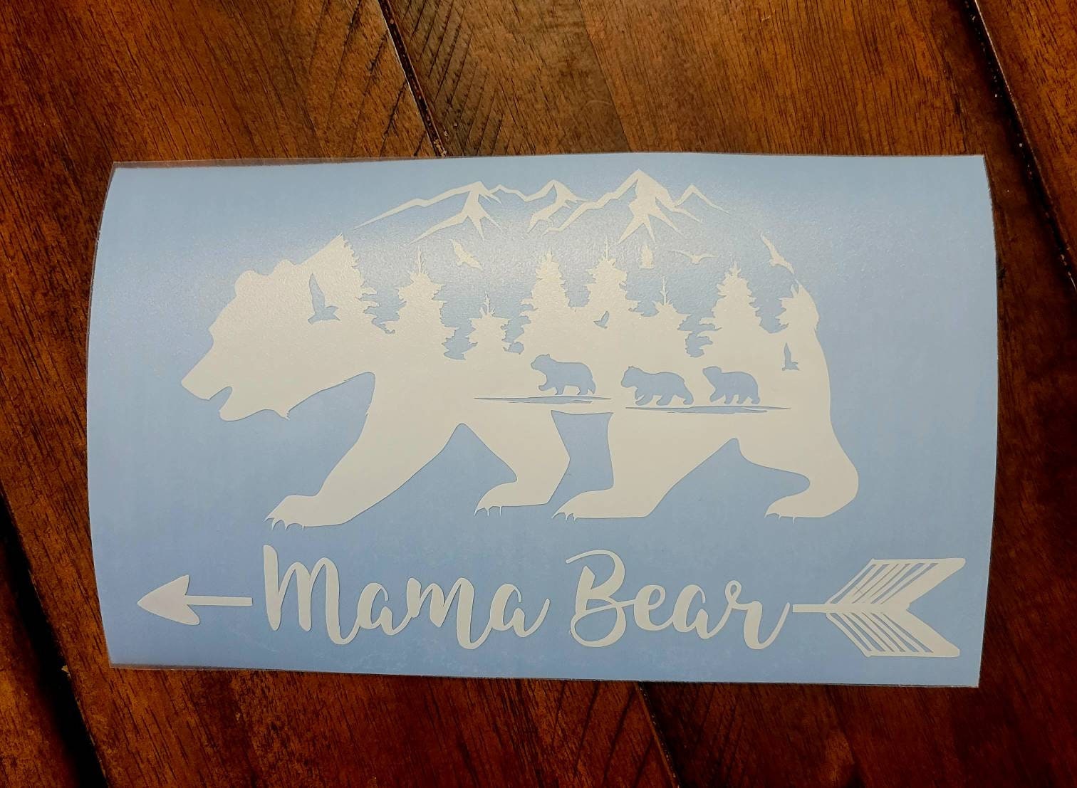 Mama Bear and 3 Cubs Decal Car Laptop Cup Tumbler Yeti - Etsy