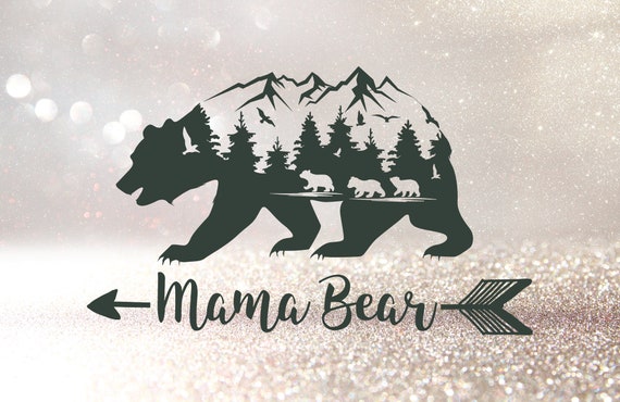 Jeep Decal Laptop Sticker Tumbler Decal Mama Bear Decal Car Decal Personalized Gift Blessed Mama Vinyl Sticker Country Decal