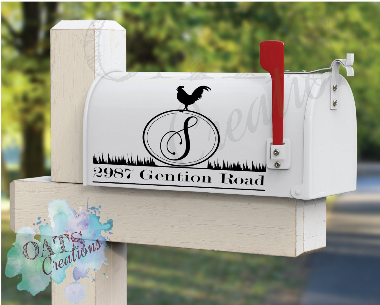 Farmhouse Mailbox Decal Farm Mailbox Sticker Mailbox Etsy