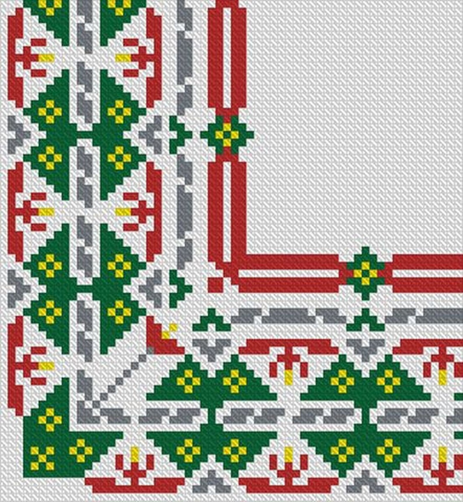 Схемы вышивки болгарским крестом