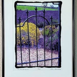 Susan Rothschild Lithograph &quot;The French Gate&quot;