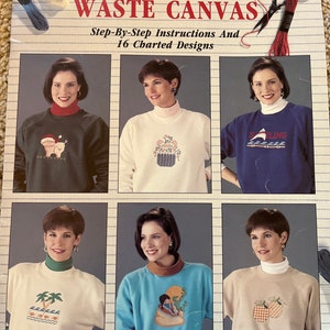 Cross Stitch How to Use Waste Canvas 1991