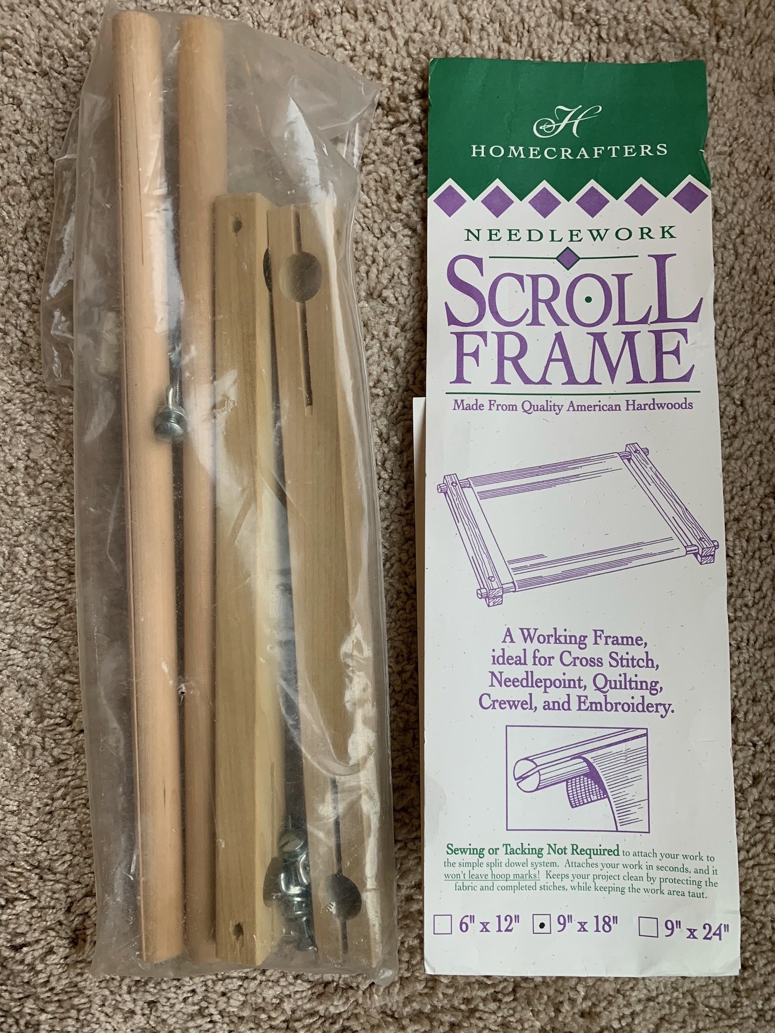 Cross Stitch Scroll Frame with Project Preview (Tutorial) - NEEDLEWORK