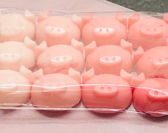 Little piggy Soap: Vegan Glycerin Soaps in Cotton Bag