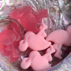 SOAP Flamingo’s | very cute little FLAMINGO SOAP ! Tropical treats! vegan friendly | veggie based soap