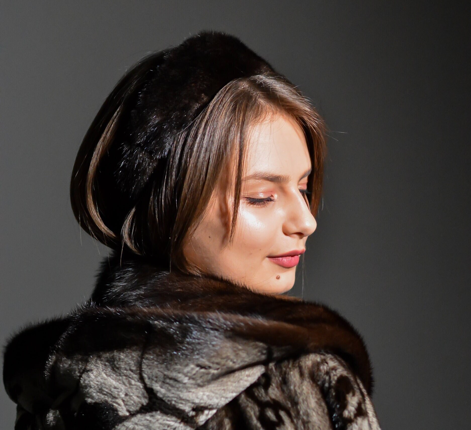 Headband Real Fur - mink furHeadbands-Turbans-Hair accessory- Christmas Gifts-Fur handmade-Real Fur hair- Hairband hair accessories