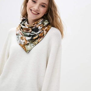 Warm Scarf-Winter scarf-Women's scarf-Colorful Scarf image 9