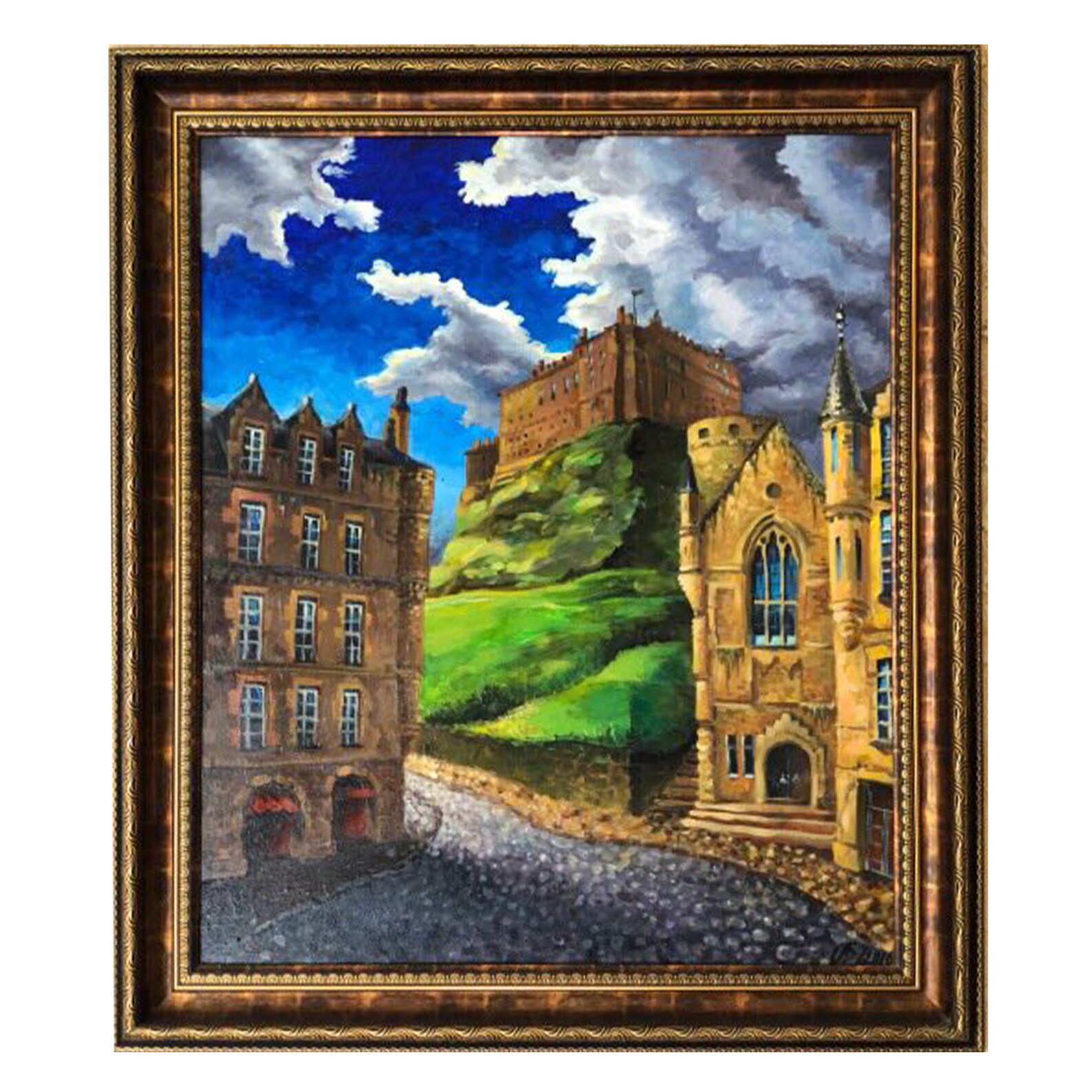 Paintings Acrylic Paintings Edinburgh Scotland Castle Etsy