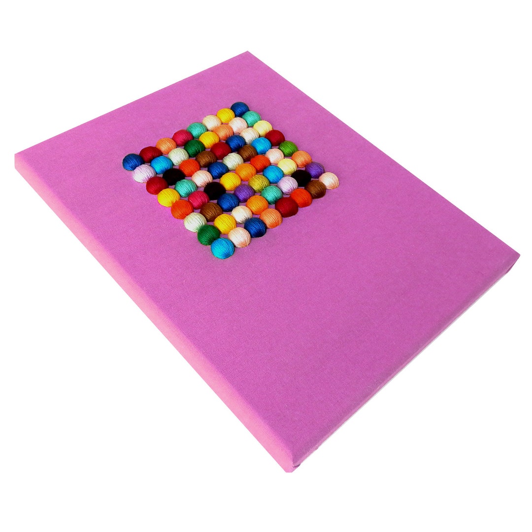 Rainbow Wall Hanging, Textile Wall Hanging, Modern Embroidery Art Etsy