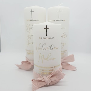 Personalized Baptism Candle: Christening, Memorial, Keepsake