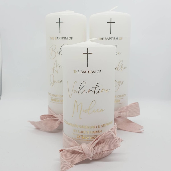 Baptism Candle, Christening Candle, Personalised Candle, Memorial Candle, Keepsake Candle, Naming Day