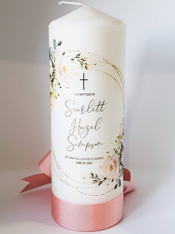 Christening candles deals