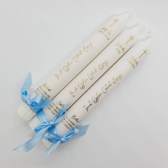 TAPER CANDLES Baptism Candle Christening Candle Etsy Australia