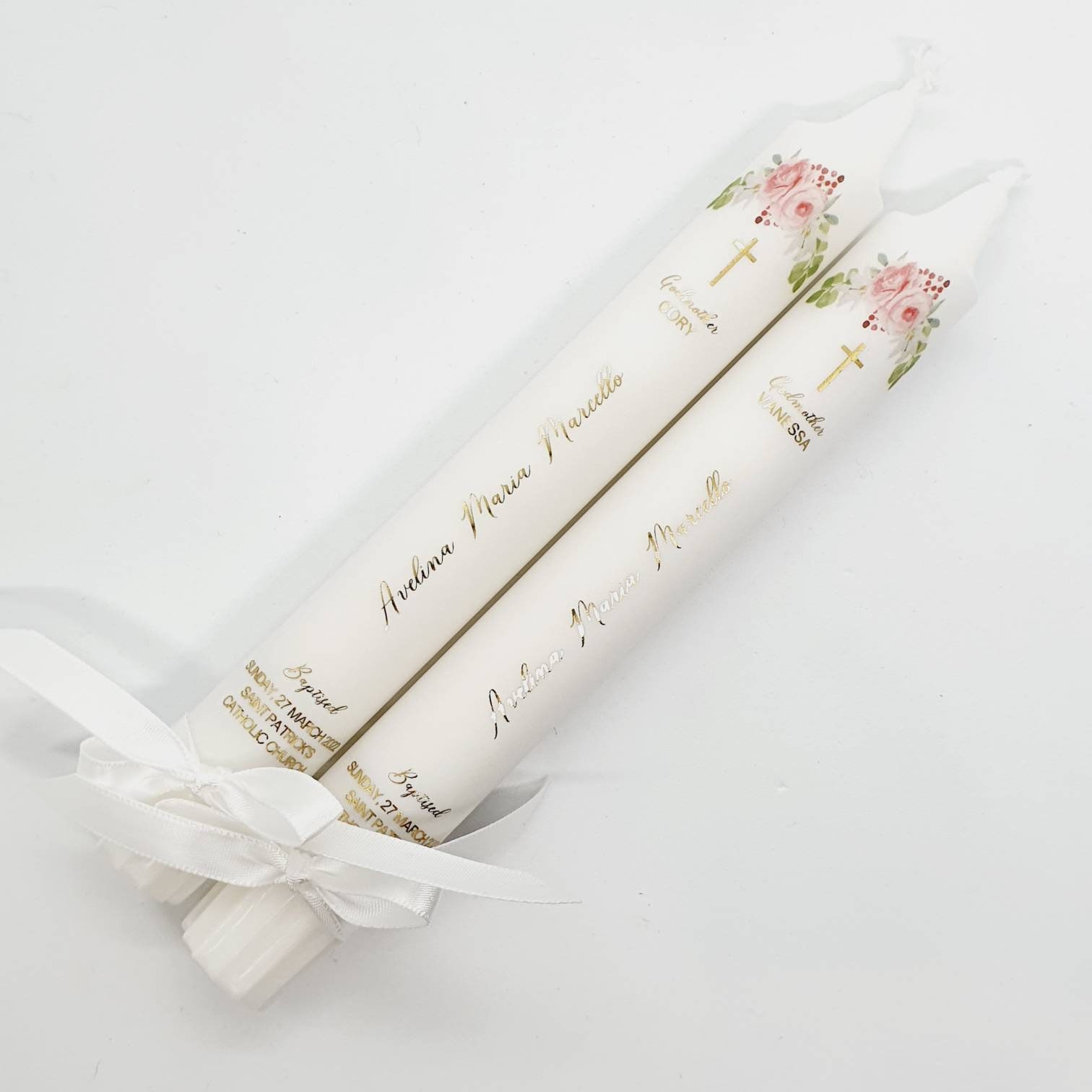 TAPER CANDLES Baptism Candle Christening Candle Etsy Australia