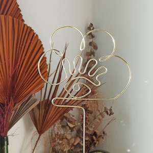 Groovy Eye Cloud plant trellis for indoor plant/ wire trellis / plant stake/ plant support / plants decor / air plant holder / garden decor