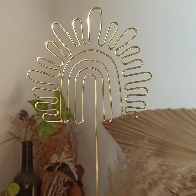 plant support / plant decor / garden decor/ plant accessories / retro planter / groovy potted plant stake/ funky planter/ 70's decor/ retro eclectic decor/ retro decor/ funky decor/ groovy rainbow decor