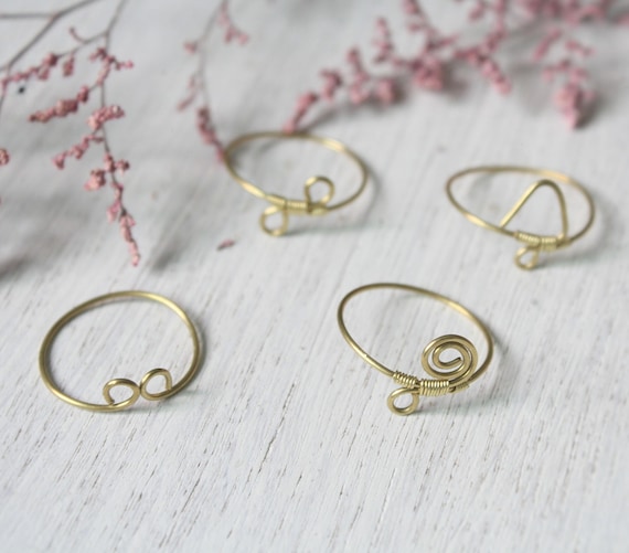 Set 4 Wire Rings Simple Pack 4 Rings Stacking Rings Simple Ring Minimalist Ring Wire Jewelry Wire Wrapped Ring Wire Rings Set Etsy