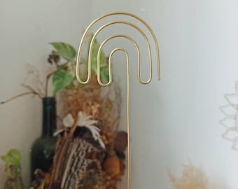 funky Rainbow Plant Trellis for indoor plant / plant accessories/ Plant stake / potted plant stake/ plant support/plant stick /retro planter