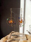 Solar system earrings/ statement earrings / celestial earrings / Stars earrings /sun wire earrings / galaxy earrings/ planet earrings
