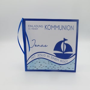 Einladungskarte zur Kommunion