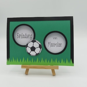 Einladungskarte -Fußball-    (Torwand)