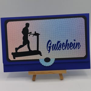 Geld- oder Gutscheinverpackung "Fitness"